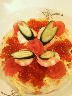 お祝いにもってこい!!な簡単寿司ケーキ☆-レシピのメイン写真