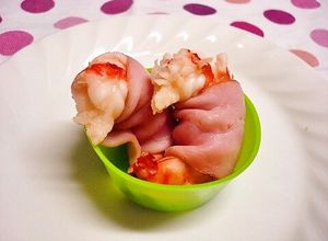お弁当に♬巻いてチンするエビベーコン-レシピのメイン写真