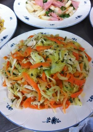お弁当に★蒸し鶏サラダ-レシピのメイン写真