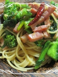 菜の花で春パスタ-レシピのメイン写真