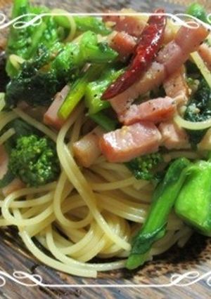 菜の花で春パスタ-レシピのメイン写真