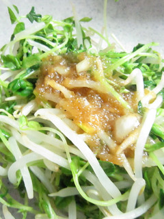 もやしと豆苗玉ねぎソースナムル-レシピのメイン写真