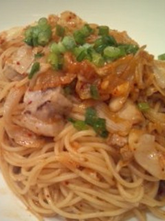 豚とキムチのパスタ-レシピのメイン写真