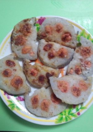 シャキシャキ蓮根のタラコ詰め焼き-レシピのメイン写真