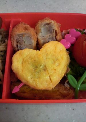 キャラ弁に　冷凍ミニオムレツを可愛く-レシピのメイン写真