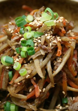 味付け簡単☆焼肉のたれできんぴらごぼう-レシピのメイン写真