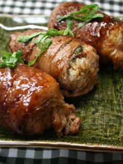 味付け簡単☆焼肉のたれで肉巻きおにぎり-レシピのメイン写真