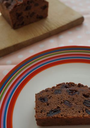 ココアとクランベリーのパウンドケーキ-レシピのメイン写真