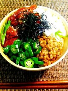 ねばねば!マグロ漬け丼-レシピのメイン写真