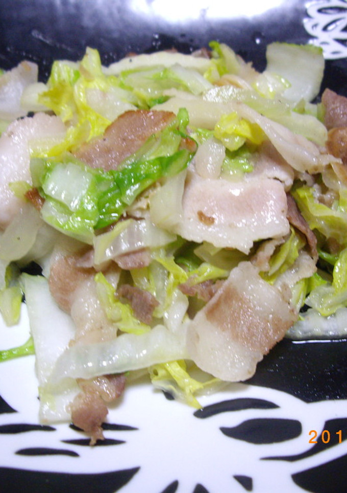 白菜と豚肉の白だし炒め-レシピのメイン写真