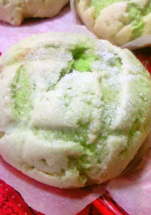 としちんの嫁流☆抹茶ざらめメロンぱん☆-レシピのメイン写真