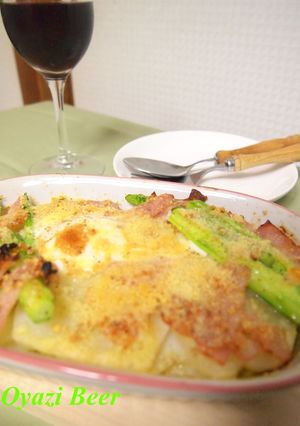 アスパラガスと目玉焼きのグリル-レシピのメイン写真