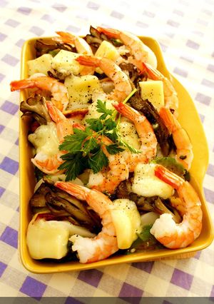 * エビとアボカドのチーズグラタン♪-レシピのメイン写真