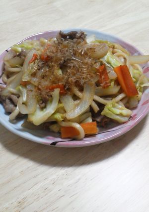 【親父】和風焼きうどん【つまみ】-レシピのメイン写真