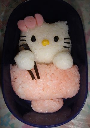 キャラ弁 丼キティちゃん-レシピのメイン写真