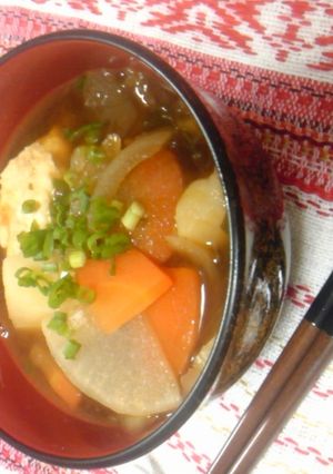ほっこり♪カレーけんちん汁-レシピのメイン写真