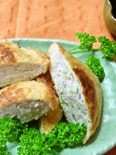 鶏挽肉の油揚げ詰め-レシピのメイン写真