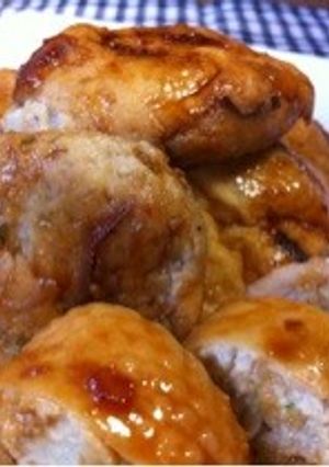 つくねinがんも＊鶏皮ロールのおまけ付き-レシピのメイン写真