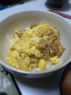 お子さんにも!からあげ親子丼-レシピのメイン写真