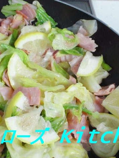 レモンでさっぱり♪キャベツとベーコン炒め-レシピのメイン写真
