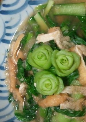 一瞬で可愛く♪小松菜のお花で華やかに~-レシピのメイン写真