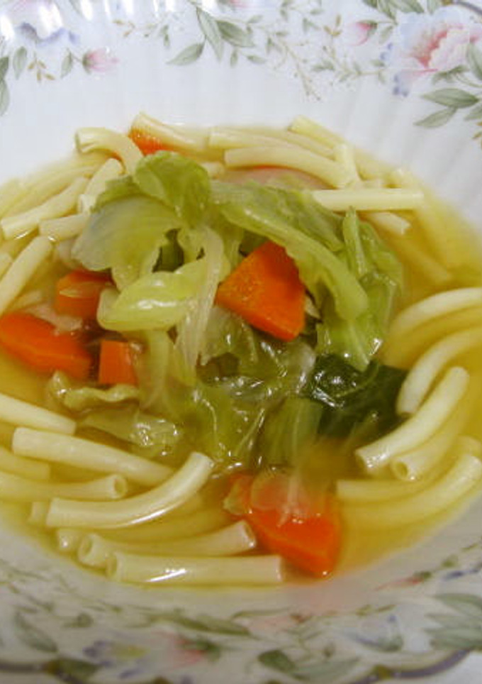 残り野菜とマカロニのスープ-レシピのメイン写真