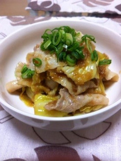 簡単かつ絶品☆キャベツと豚肉和え。-レシピのメイン写真