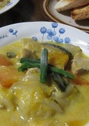 ヘルシーかぼちゃシチュー-レシピのメイン写真