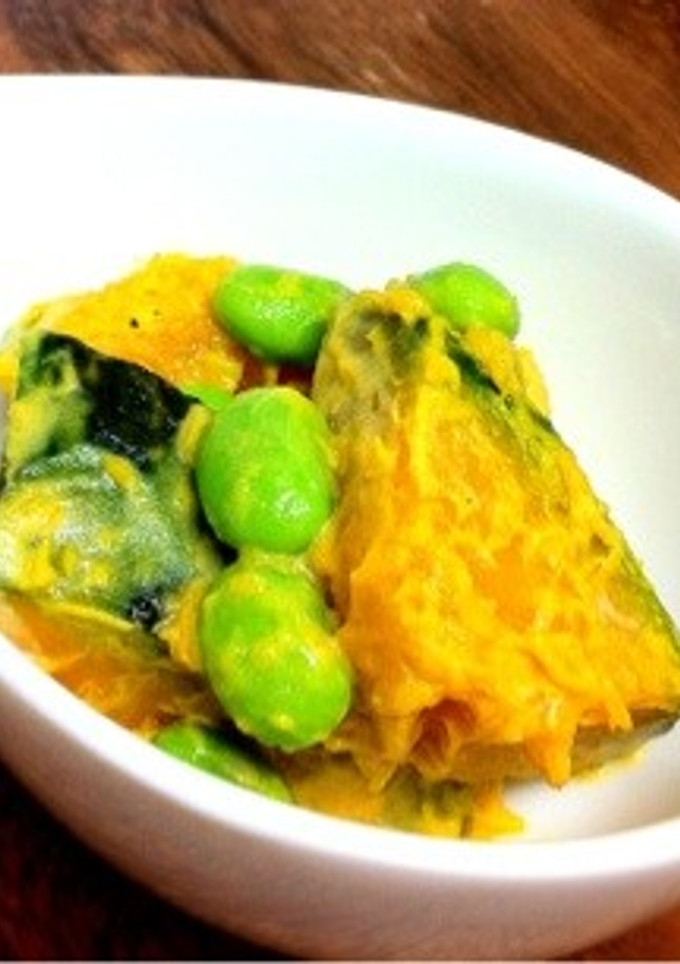 かぼちゃと枝豆の小鉢-レシピのメイン写真