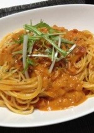 ☆簡単☆蟹のトマトクリームパスタ-レシピのメイン写真