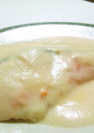 酒粕で旨みたっぷり♫塩鮭の酒粕煮！-レシピのメイン写真