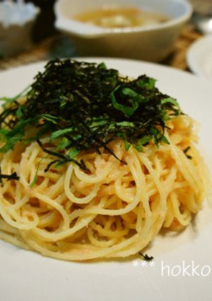 ほっこりカフェ　簡単美味しいたらこパスタ-レシピのメイン写真