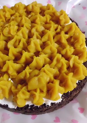 バレンタイン風かぼちゃケーキ-レシピのメイン写真