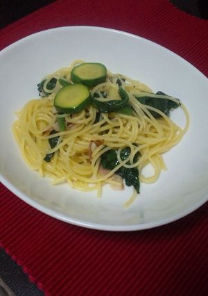 ホウレン草とベーコンのアンチョビパスタ-レシピのメイン写真