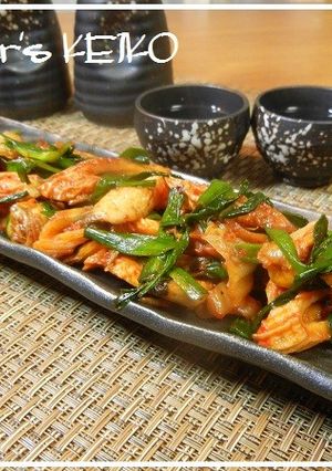 【農家のレシピ】ニラとちくわのキムチ炒め-レシピのメイン写真