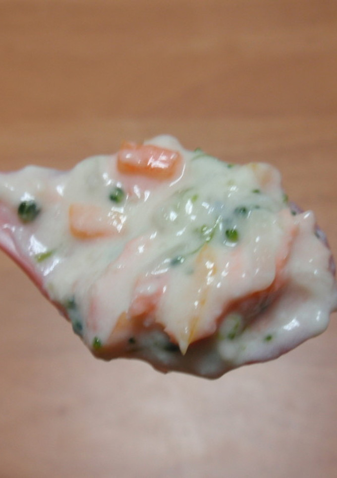 離乳食後期～完了期 鮭のクリーム煮　-レシピのメイン写真