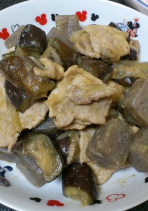 なすと豚肉の辛味噌あえ-レシピのメイン写真