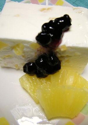 パインが爽やか♬簡単レアチーズケーキ♬-レシピのメイン写真