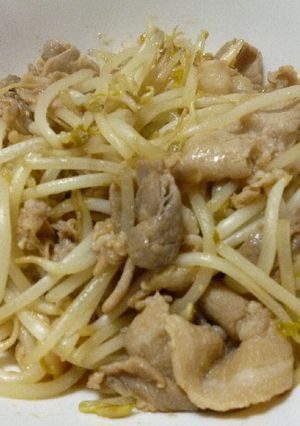 豚肉ともやしの生姜焼き-レシピのメイン写真