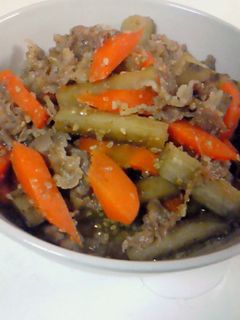 牛ごぼうの甘辛煮☆-レシピのメイン写真