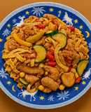 中国料理アレンジ！豆腐皮と干しエビ炒め