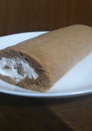 ふわふわ*ココア☆ロールケーキ-レシピのメイン写真
