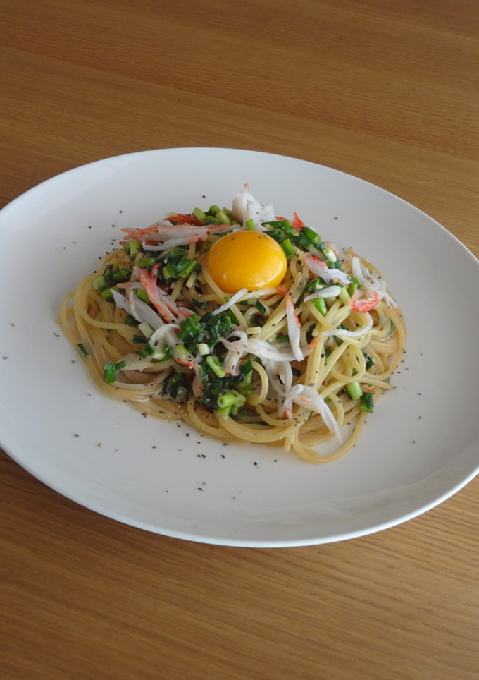 かにかまと万能ネギのマヨぽんパスタ-レシピのメイン写真