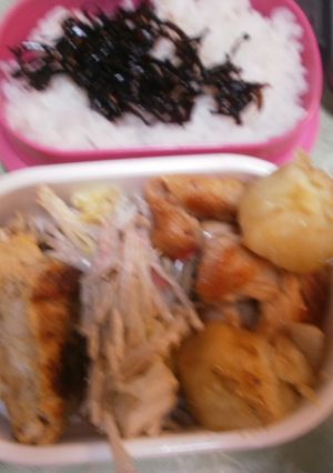 お弁当♡鶏肉の照り焼きとじゃがいも-レシピのメイン写真