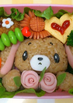 キャラ弁　シュガーバニーズ♡くろうさ-レシピのメイン写真