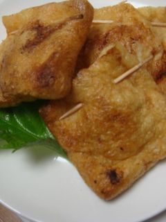 白ネギとベーコンの巾着焼き-レシピのメイン写真