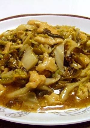 金ごますり　ささみと白菜と高菜の蒸し炒め-レシピのメイン写真
