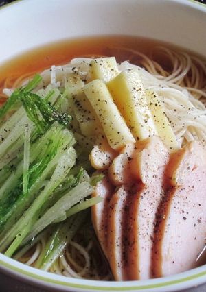 チーズDe鶏にゅうめん-レシピのメイン写真