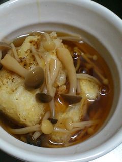 めんつゆで簡単♪揚げ豆腐のきのこあんかけ-レシピのメイン写真