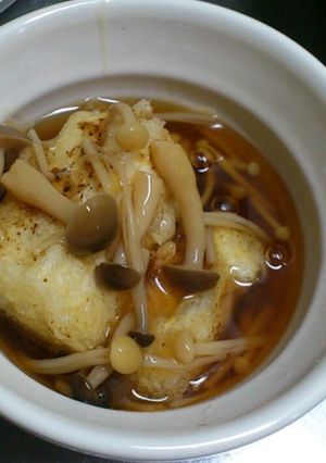めんつゆで簡単♪揚げ豆腐のきのこあんかけ-レシピのメイン写真